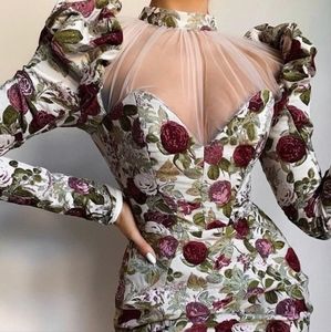 HOUSE OF CB - ANTIQUE FLORAL PRINT MINI DRESS